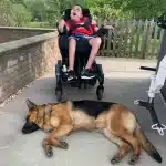 A1K9-personal-protection-dog-Honey-lying-by-wheelchair.jpg